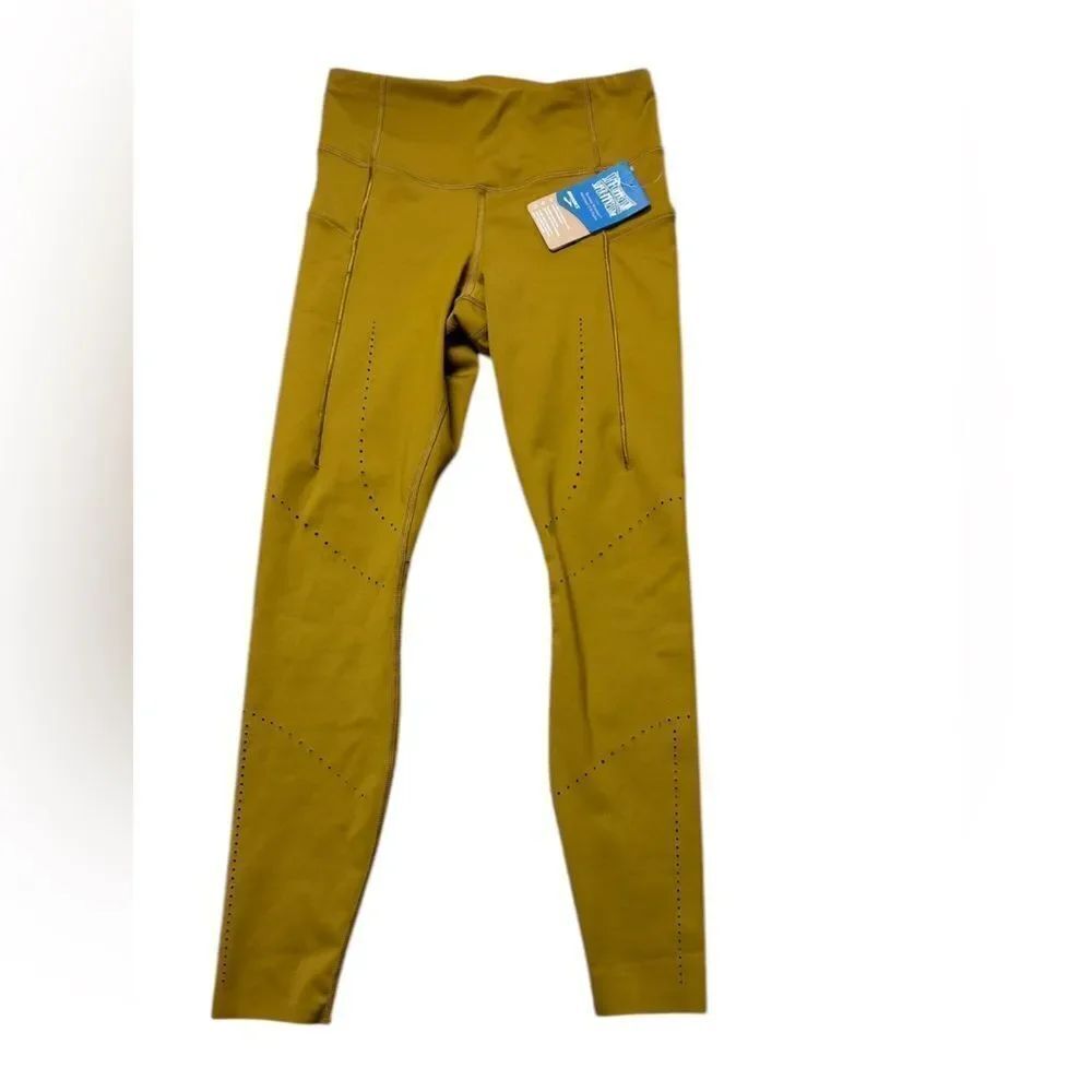 NWT Brooks Burnt Olive Green Leggings